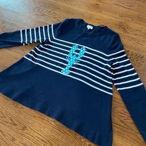 Crown & Ivy woman’s top size 0x curvy lobster spring